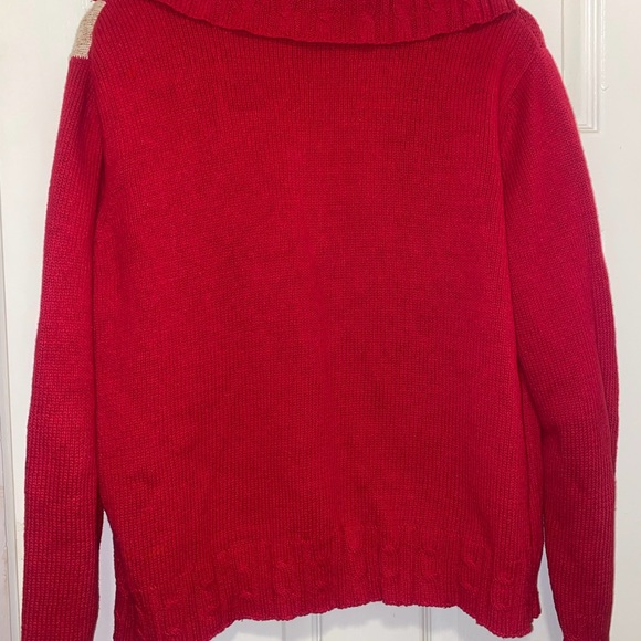 Vintage Heirloom Collectibles Christmas Sweater patchwork cardigan Size L Large - Picture 7 of 7